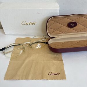 Vintage Cartier Round Oval Eyeglasses 49-20-135 Made in France 2574994